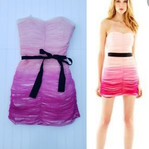 Y2K *Vintage* Pearl Georgina Chapman ombre ruched formal dress